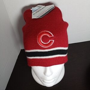 New (1) NHL Chicago Blackhawks Knit Beanie Cap! One Size. Red. Unisex
